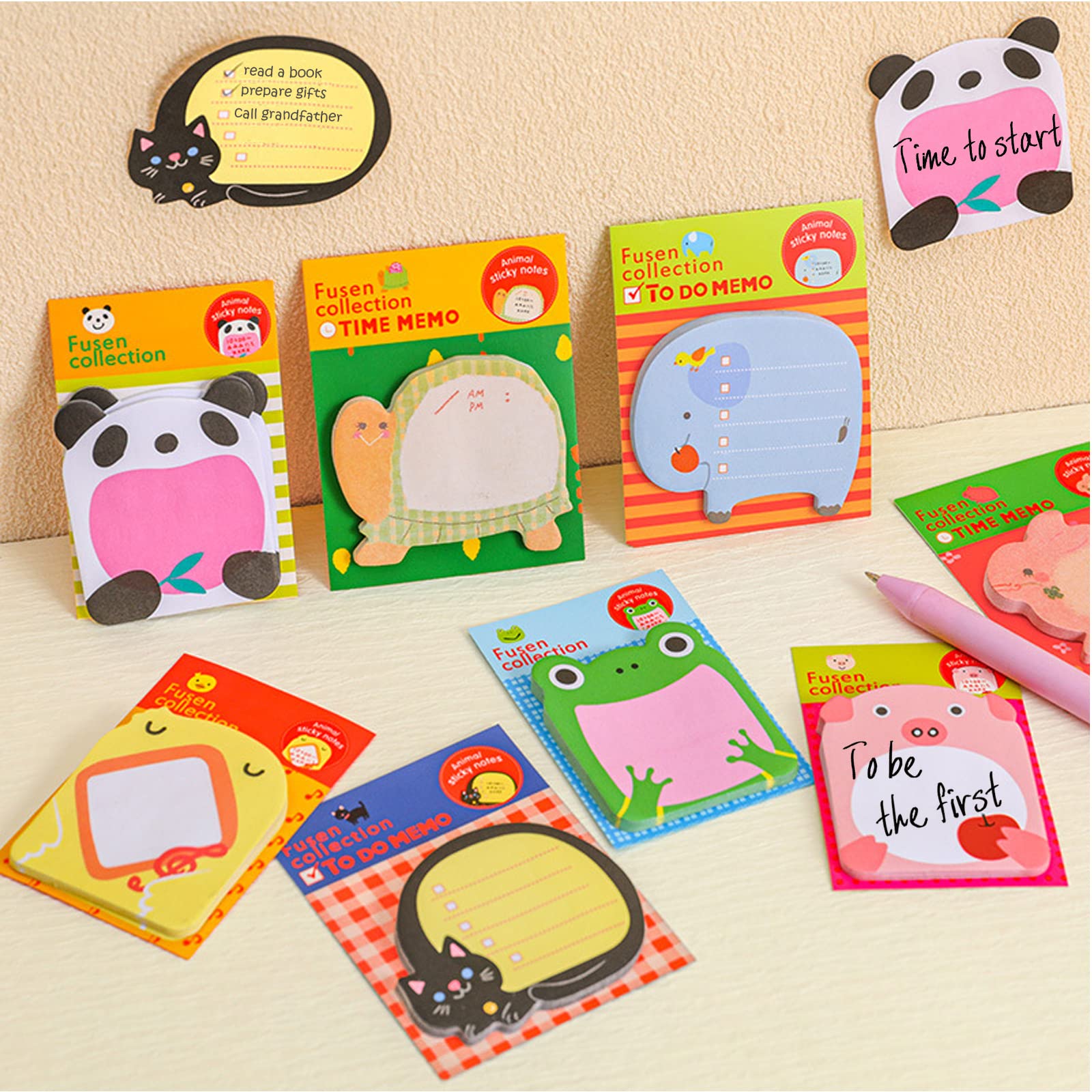 HASTHIP 24 Pack Sticky Notes, Cute Sticky Notes, 8 Cartoon Patterns Sticky Notes Set for Party Bags Animal Designs Party Bag Fillers for Kids, Sticky Notes Pad for Students, Office Staffs HASTHIP 24 Pack Sticky Notes, Cute Sticky Notes, 8 Cartoon Patterns Sticky Notes Set for Party Bags Animal Designs Party Bag Fillers for Kids, Sticky Notes Pad for Students, Office Staffs